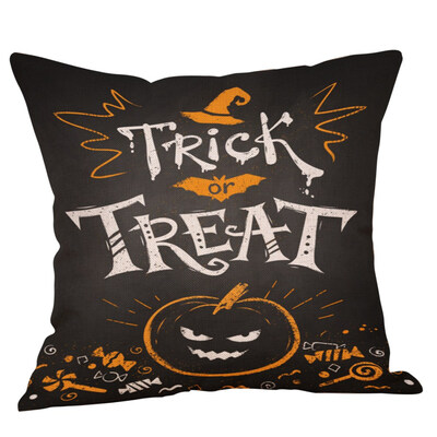 

Happy Halloween Pillows Cover Fall Decor Pillow Case Sofa Throw Cushion Cover