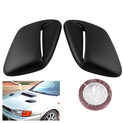 

Tailored Brand New 2 Pcs Car Black Modification Hood Vents With Tape