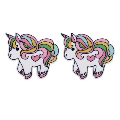 

Trend Cute Mermaid Delicate Personality Colorful Unicorn Earrings Woman Girls Unicorn Earrings Stud Cartoon Horse Jewelry