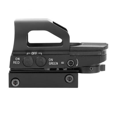 

Greensen Red & Green Dot Sight 4 Reticles Reflex ON & Off Switch with 20mm Rail Mount