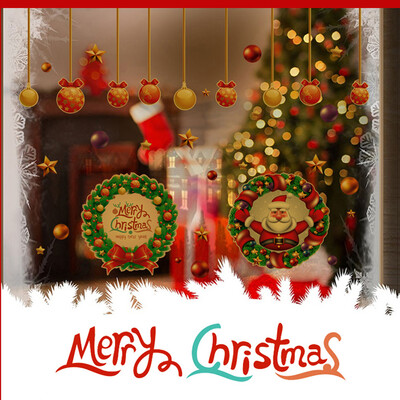 

Tailored 2018 Merry Christmas Household Room Wall Sticker Mural Decor Decal Removable