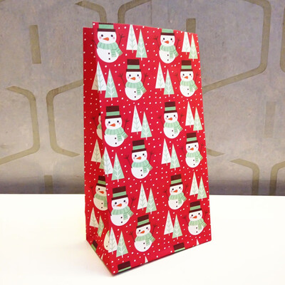 

Merry Christmas Paper Bag Snowman Christmas Tree Food Cookie Gift Packing Bag Birthday Party Stand Bags
