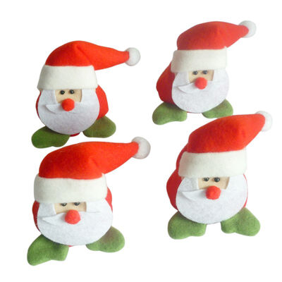

4 pcs set of DIY creative Christmas snowman cloth chair cover Christmas party decoration chair leg cover
