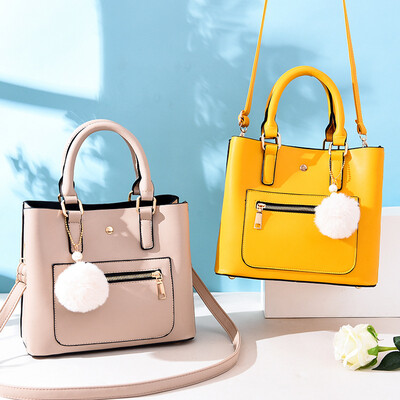 

Handbag handbags new PU leather fashion design texture wild ladies shoulder slung big bag
