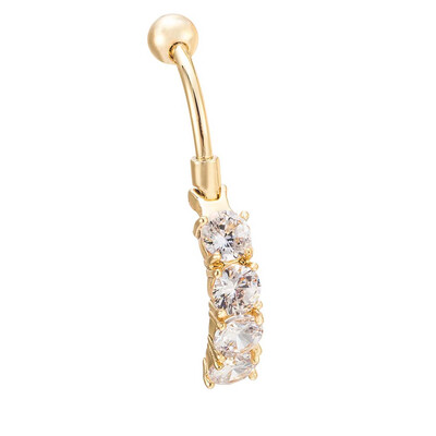 

Navel Nail Hypoallergenic Rhinestone Body Piercing Navel Rings