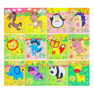 

Material Package Handmade DIY Paper Rubbing Painting Paper Stickers Toys