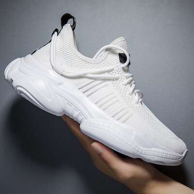 

Flying woven mens shoes sports old shoes mesh breathable shoes outdoor running shoes trend shoes