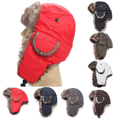 

Adult Men Waterproof Hat Lei Feng Hat Earmuffs Hat Winter Hat Ear Protection Hat Cream