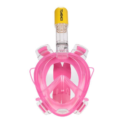 

TOMSHOO Adult Easy Swimming Diving Snorkel Mask 180° Panoramic Full Face Design with Action Camera Mounting for GoPro