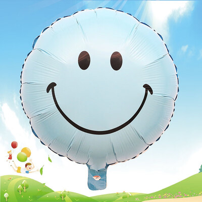 

FUNNYBUNNY 18" Round Sweet Foil Green Smiley Face Balloon Birthday Party Decoration