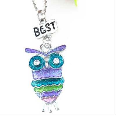 

New Hot Children Jewelry BFF Owl Necklace Pendant Three Sets