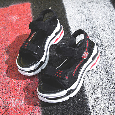 

Summer muffin sports sandals Korean version ins super-hot thick-soled beach shoes for students
