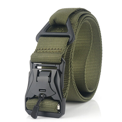 

Hot Selling Men Tactical belt Solid Color Nylon Insert Buckle Men belts Outdoor Sports Casual Wild belt Luxury belt 125cm