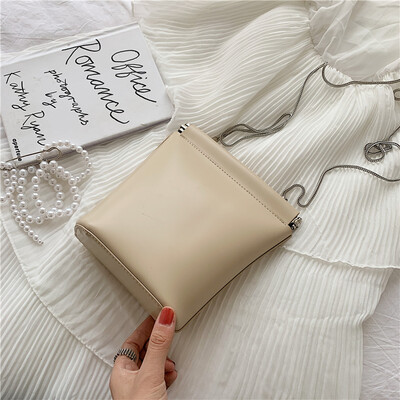 

Senior sense bag foreign chic chain womens bag new 2019 summer simple bucket bag texture slung bag
