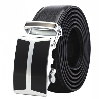 

New 2019 Automatic Buckle Metal brown belt Male Top sale Genuine Leather Belts Men Luxury Famous Brand balck Belt Men