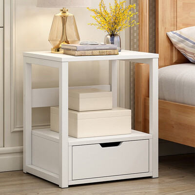 

Gobestart 2-Tier Storage Locker Bedroom Night Table Sofa Coffee Table Modern End Table
