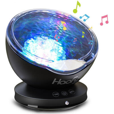 

Greensen Haofy Night Light Projector 12 LED Sleep Night Lamp for Kids 7 Colorful Ocean Wave Projection
