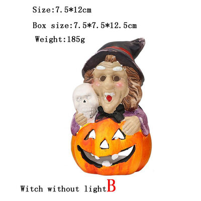 

Halloween Shining Ceramic Pumpkin Lights Flashing Toys Bar Hall Decoration Props Dolls