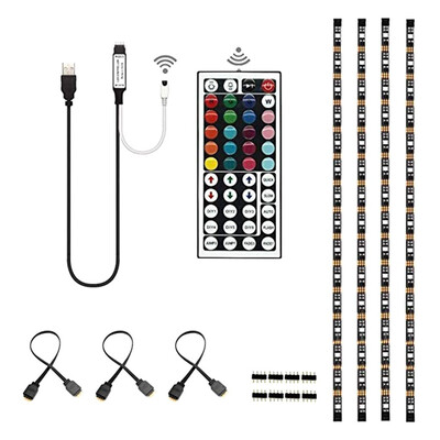 

〖Follure〗Multi-Color 5050 RGB Flexible LED Strip Light with 44key Remote