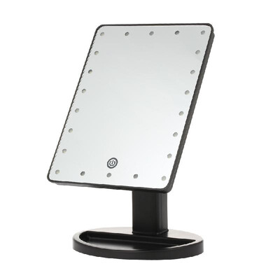 

LED Makeup Mirror Touch Screen Adjustable Brightness with 10X Magnifying Vanity Mirror USBBatteries Use