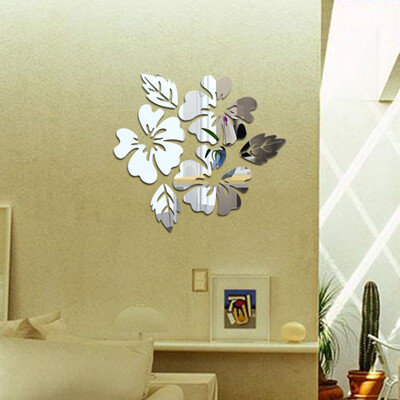 

〖Follure〗Modern Mirror Style Removable Decal Art Mural Wall Sticker Home Room DIY BK