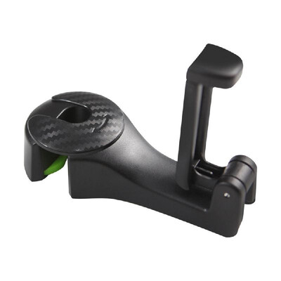 

Car hidden creative new seat back hook car with multi-function rear car phone bracket hook Gray cover - black