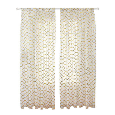 

Sheer Curtains Lantern Print Window Screen Curtains for Living Room Window Patio Door 1 Panel 40"x79