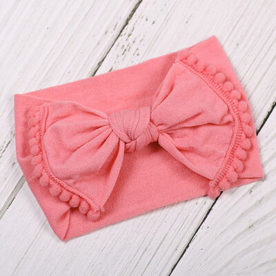 

Baby Girl Bunny Rabbit Bowknot Turban Nylon Headband Elastic Hair Band Headwrap
