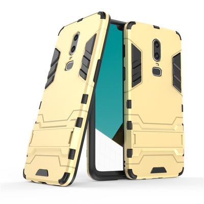 

Goowiiz Phone Case For OnePlus 55T6 Armor PCTPU Silicone Hard Bracket Double Protection