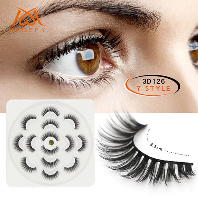 

〖Follure〗7Pair Luxury 3D False Lashes Fluffy Strip Eyelashes Long Natural Party