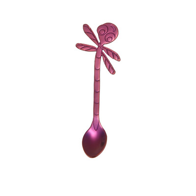 

Toponeto Colorful Spoon Handle Spoons Flatware Ice Cream Drinking Tools Kitchen Gadget