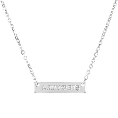 

BTS Kpop ARMY Necklace Women Men Jewelry Collier Korea Fashion BTS Album Love Yourself Accessories