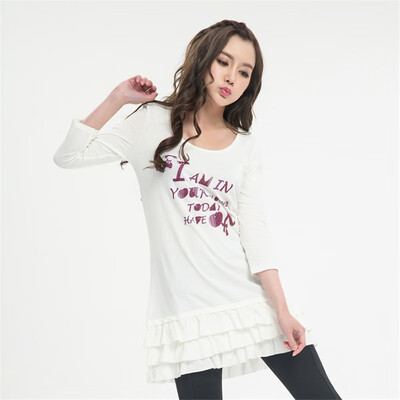 

XUE ZHU genuine wooden ear print skirt 13246