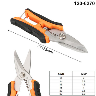 

〖Follure〗Multi-function Household Scissors Crimping Pliers Wire Stripper Wire Cutter