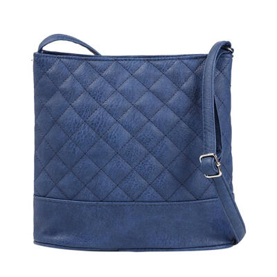 

Vintage Solid Color Shoulder Handbags Women Lattice Leather Messenger Bags