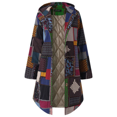 

Womens Coats Single Breasted Long Sleeve Hooded Mid-length Large Size Outwear