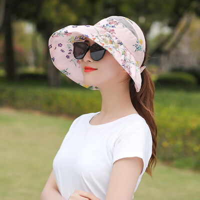 

Sun hat female sun protection outdoor summer Korean hat sun hat UV protection folding fashion Beach Hat