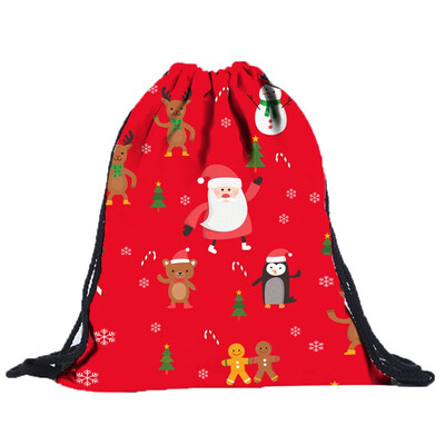 

Tailored Unisex 3D Digital Printing Draw Pocket Backpack Drawstring Bag