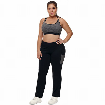 

Large size sports running yoga pants female leggings
