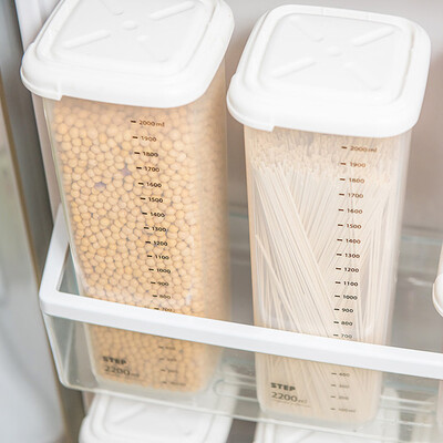 

Siaonvr Plastic Sealed Cans Kitchen Storage Box Transparent Food Canister Keep Fresh A