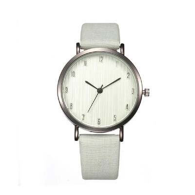 

Women Fashion Simple Wood Veins Leather Band Alloy Case Quartz Wrist Watch