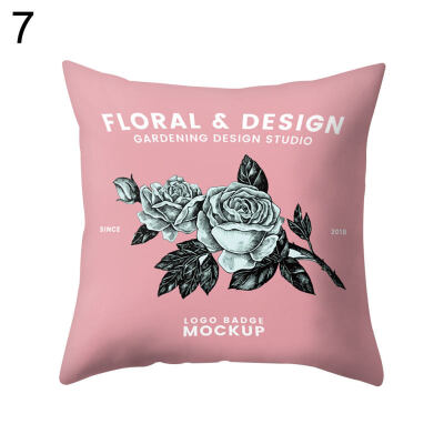 

Cartoon Animal Bus Letters Throw Pillow Case Sofa Bed Cushion Cover Home Decor