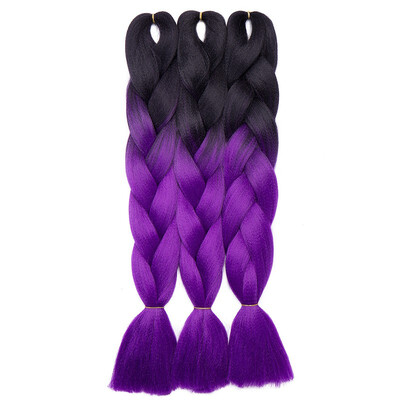 

3 Packs Braiding Hair Ombre for crochet Hair Weave with Synthetic&Twist Braiding Hair Extensions
