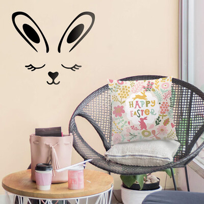 

〖Follure〗Wall Decals Removable Peel&Stick PVC Wall Stickers Easter Bunny Art Murals A