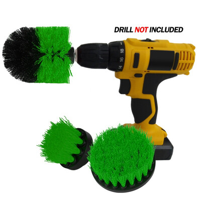 

Multi-purpose Plastic Wire Power Tool Cleaning Brush Scrubber Cleaning Three-piece Set For Cleaning Pool Tile Floor Tile Ceramic