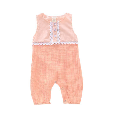 

Born Baby Clothes Solid Color Sleeveless Romper Cotton Jumpsuit Clothes Baby Girl Clothes Baby Girl Romper kid clothes