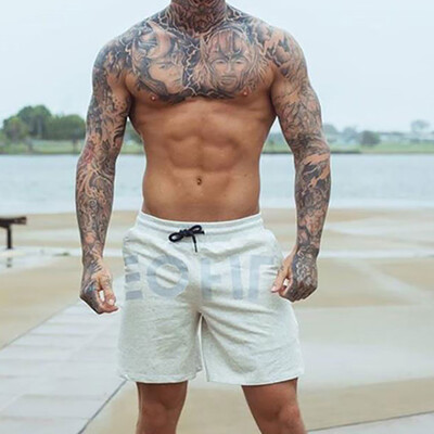 

Gobestart Mens Fashion Handsome Casual Overalls Bodybuilding Sport Shorts Pants