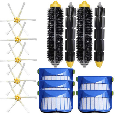 

Rubber Brush Filter Kit For IRobot Roomba 600 610 650 660 Vacuum Cleaner Parts