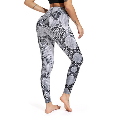 

FITTOO Women Snake Leopard Zebra Print Yoga Leggings Push Up Hip Fitness Gym Leggings High Waist workout pants