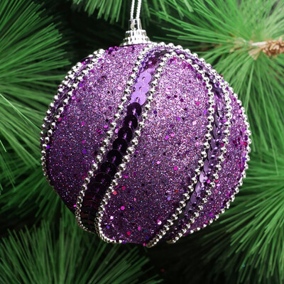 

Gobestart Christmas Rhinestone Glitter Baubles Balls Xmas Tree Ornament Decoration 8CM